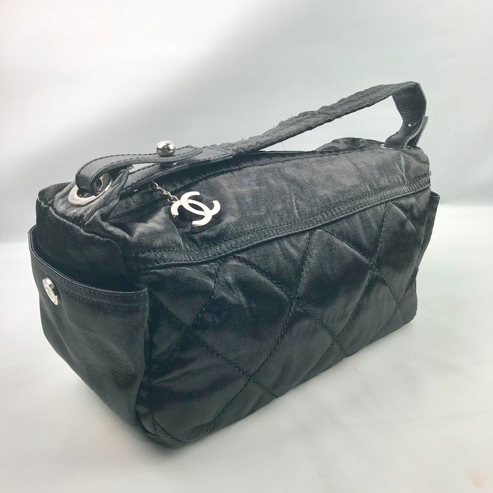 Authentic Chanel Shine Fabric Material Hobo Bag - Picture 2 of 8